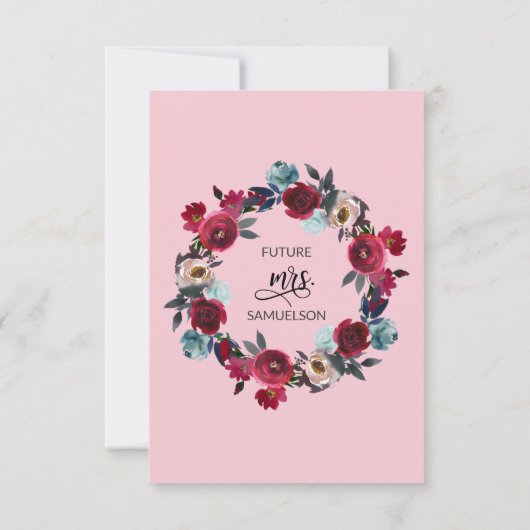 Brautparty Einladung (Rückseite)