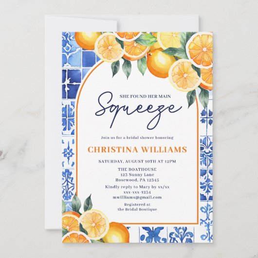 Brautparty Einladung (Vorderseite)