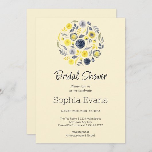 Brautparty Einladung (Vorne/Hinten)