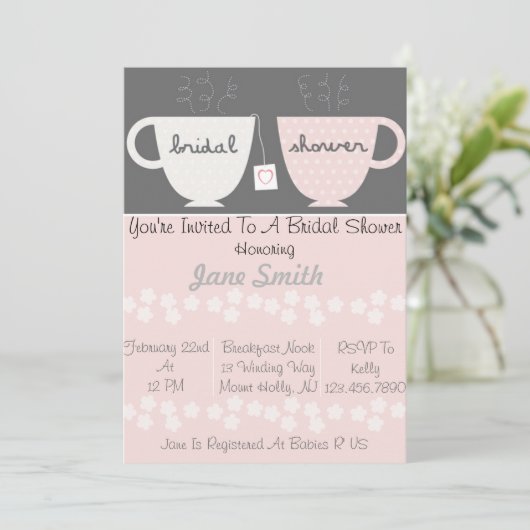 Brautparty Einladung (Stehend Vorderseite)