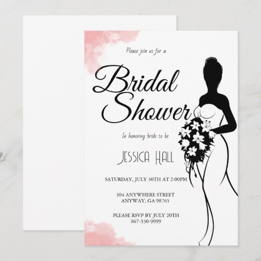 Brautparty Einladung (Vorne/Hinten)