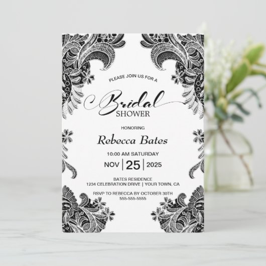 Brautparty Einladung (Stehend Vorderseite)