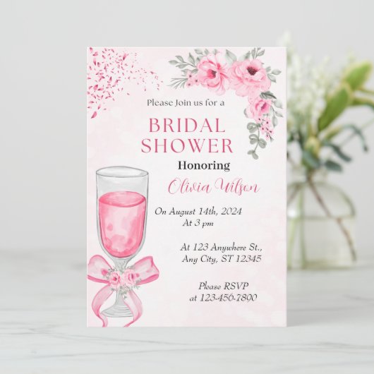 Brautparty Einladung (Stehend Vorderseite)