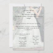 Brautparty Einladung (Rückseite)