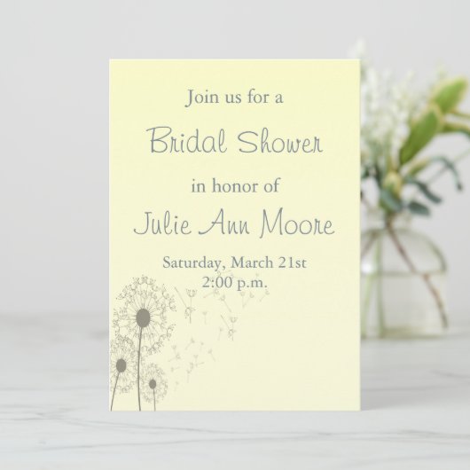 Brautparty Einladung (Stehend Vorderseite)