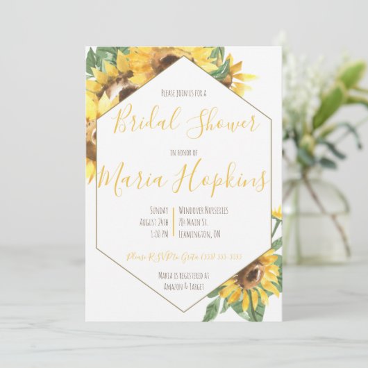 Brautparty Einladung (Stehend Vorderseite)