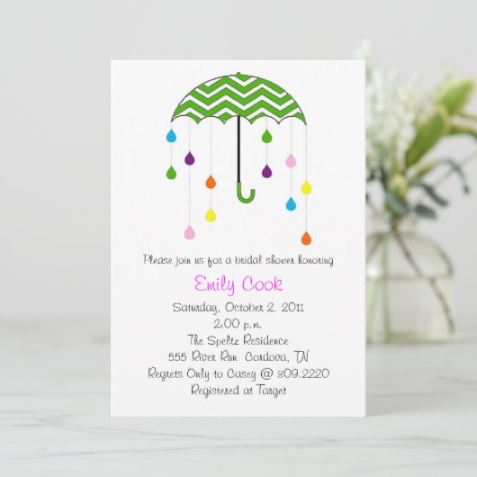 Brautparty Einladung (Stehend Vorderseite)