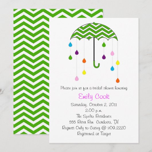 Brautparty Einladung (Vorne/Hinten)