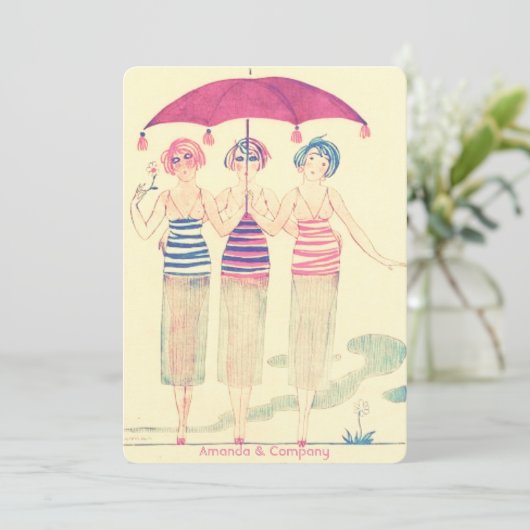 Brautparty Einladung (Stehend Vorderseite)