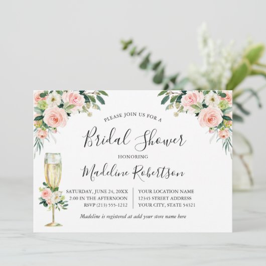 Brautparty Einladung (Stehend Vorderseite)