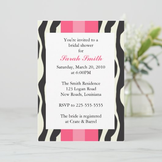 Brautparty Einladung (Stehend Vorderseite)