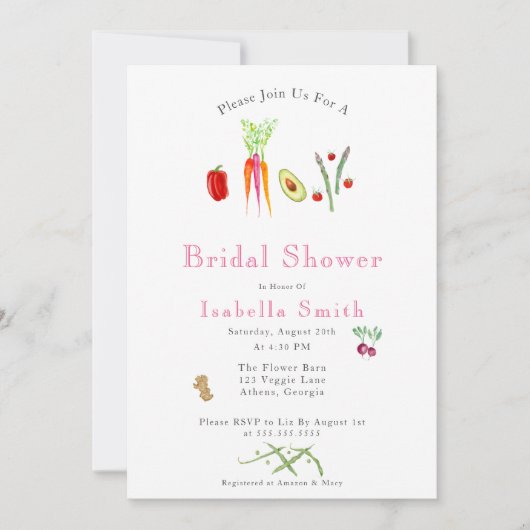 Brautparty Einladung (Vorderseite)