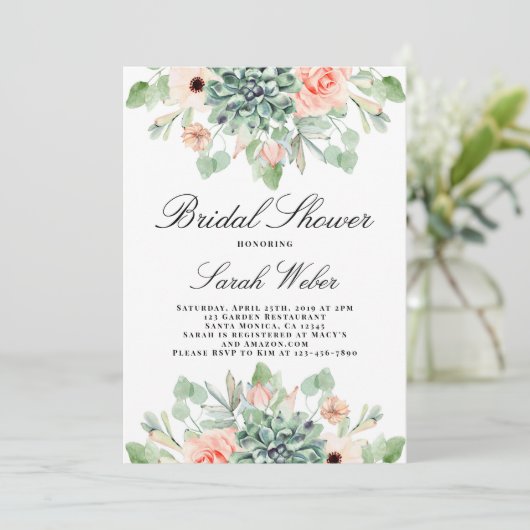 Brautparty Einladung (Stehend Vorderseite)