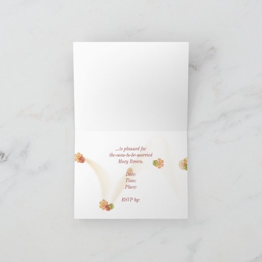 Brautparty Einladung (Innenseite)