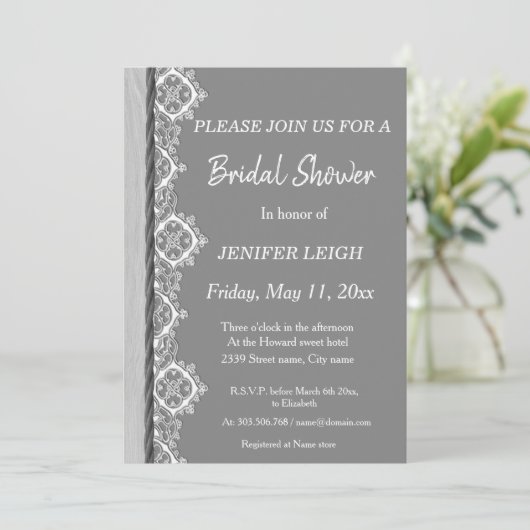 Brautparty Einladung (Stehend Vorderseite)