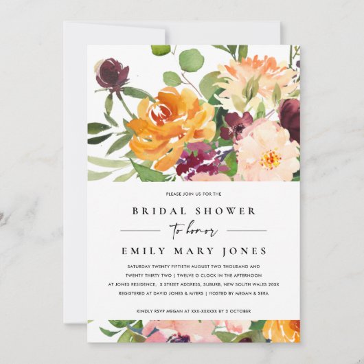 BRAUTPARTY EINLADUNG (Vorderseite)