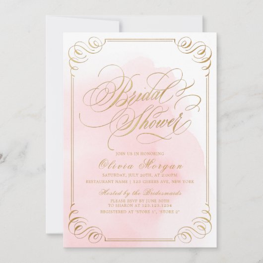 Brautparty Einladung (Vorderseite)