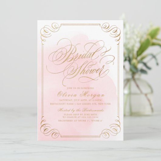 Brautparty Einladung (Stehend Vorderseite)