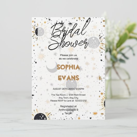 Brautparty Einladung (Stehend Vorderseite)