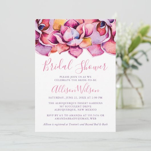 Brautparty Einladung (Stehend Vorderseite)