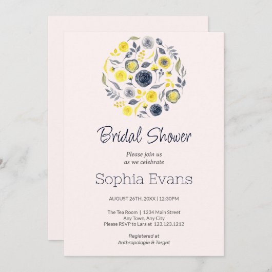 Brautparty Einladung (Vorne/Hinten)