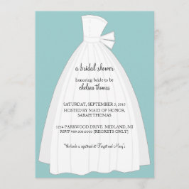 Brautparty-Einladung {aquamarines Blau} Einladung