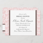 BRAUTPARTY-EINLADUNG DES DAMAST-%PIPE% EINLADUNG (Vorne/Hinten)