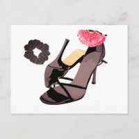 Brautparty-Einladung im Design von High Heel Schuh