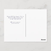 Brautparty-Einladung in Gelb-Rosa-Grau Postkarte (Rückseite)