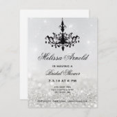 Brautparty Einladung | Kronier Silver (Vorne/Hinten)