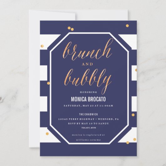 BRAUTPARTY-EINLADUNG - Marineanemonen-Blume Einladung (Vorderseite)