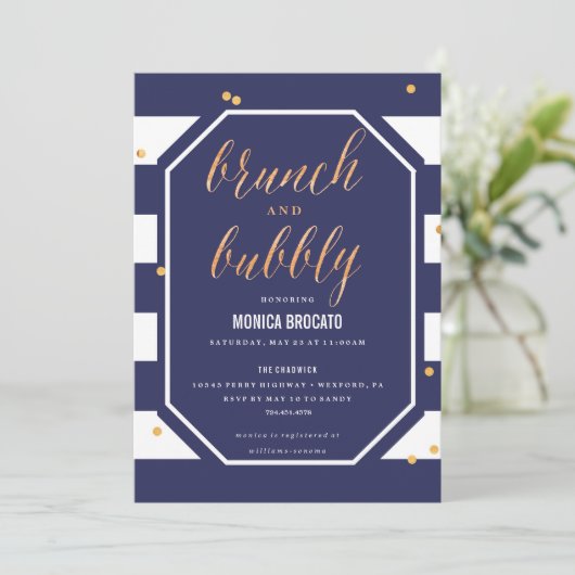 BRAUTPARTY-EINLADUNG - Marineanemonen-Blume Einladung (Stehend Vorderseite)