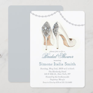 Brautparty-Einladung mit High Heel Schuh Couture Einladung