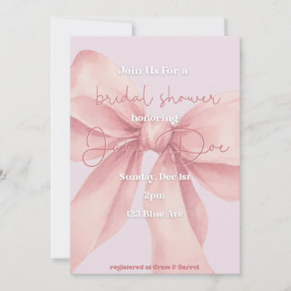 Brautparty-Einladung mit rosa Thema