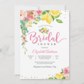 Brautparty-Einladung mit Zitronenblüten Einladung (Vorderseite)