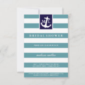 Brautparty-Einladung - Nautische Initiativen Einladung (Vorderseite)