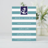 Brautparty-Einladung - Nautische Initiativen Einladung (Stehend Vorderseite)