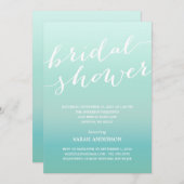 BRAUTPARTY-EINLADUNG OMBRE DUSCHEN-%PIPE% EINLADUNG (Vorne/Hinten)