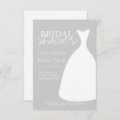 Brautparty-Einladung| Silhouette Einladung (Vorne/Hinten)