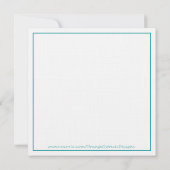 Brautparty-Einladung - Tee Einladung (Rückseite)