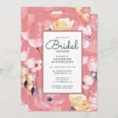 Brautparty | Einladung von Pink Poppies (Vorne/Hinten)