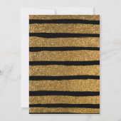 Brautparty-Einladungs-eleganter GoldGlitzer Einladung (Rückseite)