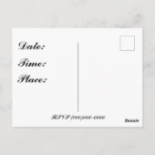 Brautparty Einladungskarte (Rückseite)