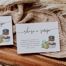 Brautparty Einlegen einer Rezept-Karte freigeben Begleitkarte