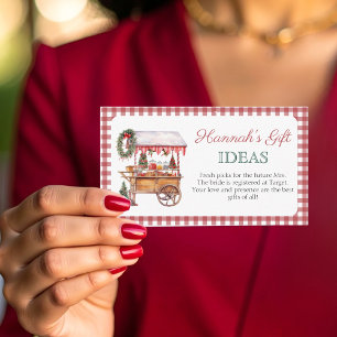 Brautparty-Eintrittskarte für das Giftregister Begleitkarte