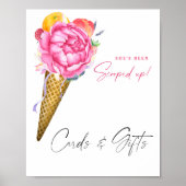 Brautparty - Eiscreme - Karten und Geschenke Poster (Vorne)