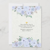 Brautparty Elegant Einladung (Rückseite)