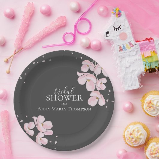 Brautparty Elegant Rustikale Kirschbröckchen Bloss Pappteller (Party)