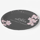 Brautparty Elegant Rustikale Kirschbröckchen Bloss Pappteller (Schrägansicht)