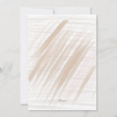 Brautparty Elegant Wedding Dress Pink Blume Einladung (Rückseite)